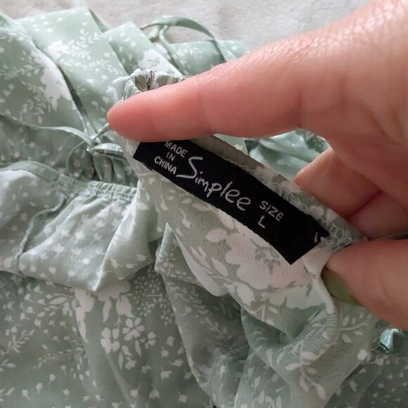 3/$30 Simplee Ruffled Hem Floral Cami Dress - Picture 6 of 8